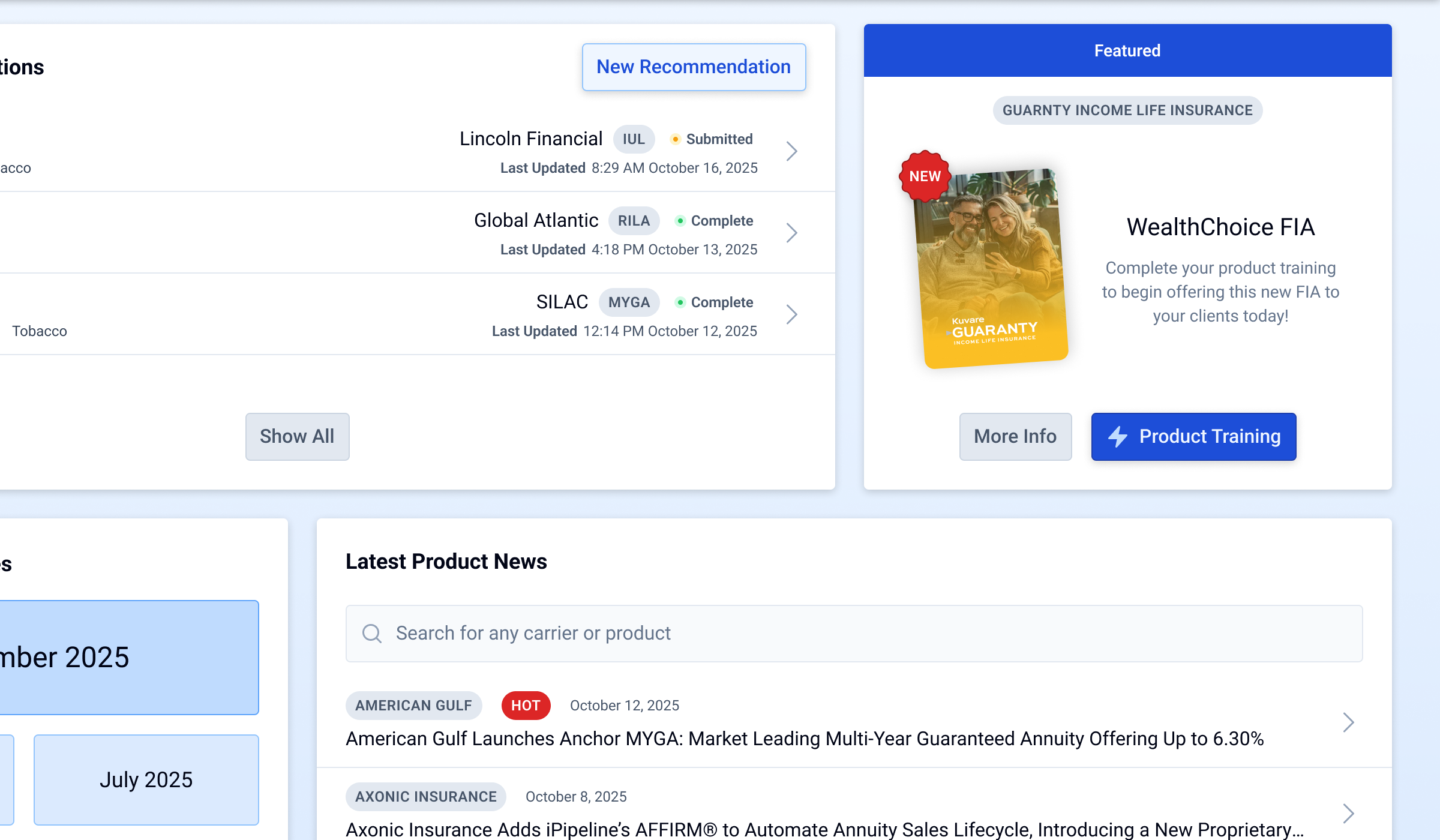 Product Desk dashboard