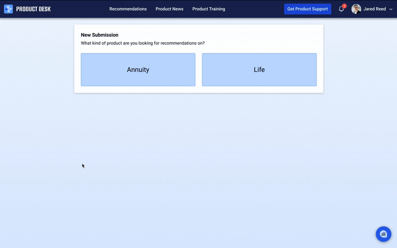 Product Desk demo