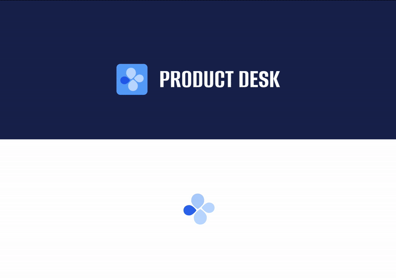 Product Desk logo and loader
